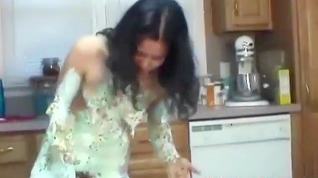 Japanese Beauty Gets Messy and Sexy in the Kitchen! Watch Now!