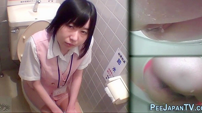 Japanese Beauty Pees on the Go ~ Watch Her Enchantress Skill!