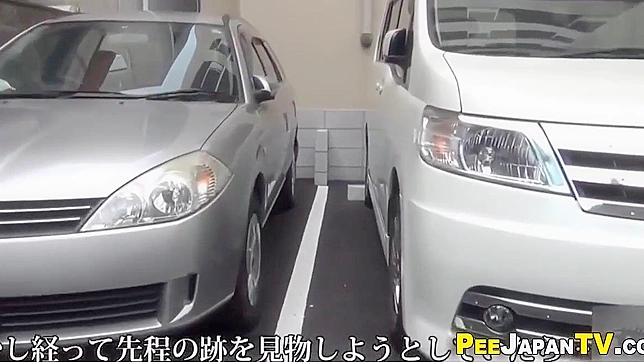 Japanese Women and Their Secret Peeing Adventures Exposed in a Carpark!