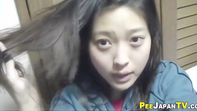 Japanese Porn ~ Luscious Asian Teen Sniffs and Pees on Camera