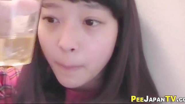 Japanese Porn ~ Luscious Asian Teen Sniffs and Pees on Camera