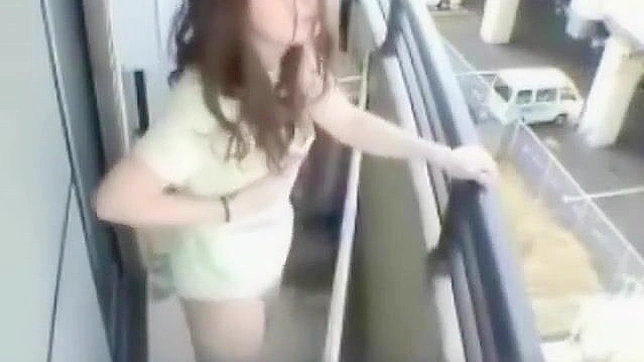 Japanese Beauty Strips Down on Her Balcony for Your Viewing Pleasure!