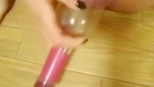 Getting off with a Sexy Japanese Bottle Masturbation Scene