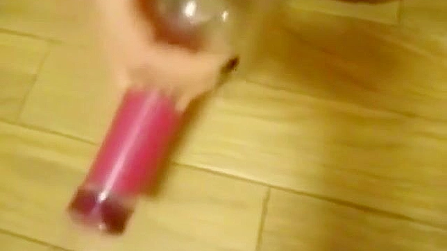 Getting off with a Sexy Japanese Bottle Masturbation Scene