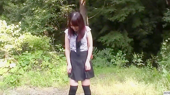 Naughty Japanese Teen Goes Skinny Dipping Outdoors in a Risqué Adventure!