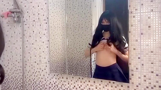 Japanese Porn ~ Meet the Enchantress Who Takes Pleasure in Herself in the Bathroom