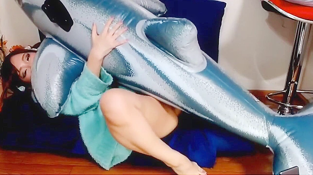 Japanese Babe Riding a Dolphin for Wild Pleasure - A Must-Watch!