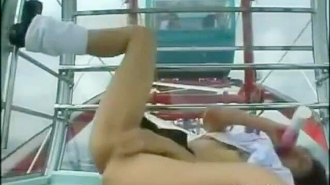 Japanese Girl's Naughty Ride ~ Public Masturbation on Ferris Wheel