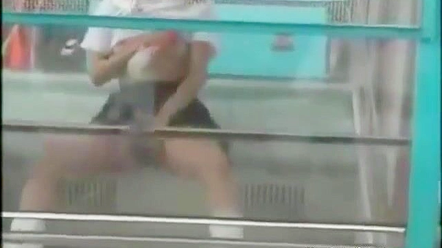 Japanese Girl's Naughty Ride ~ Public Masturbation on Ferris Wheel