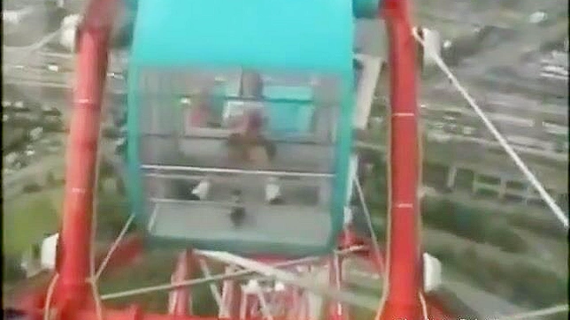 Japanese Girl's Naughty Ride ~ Public Masturbation on Ferris Wheel