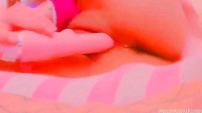 Japanese Amateur Girl's Morning Masturbation Session with Pink Vibrator - Uncensored and Wet Pink Pussy Orgasm