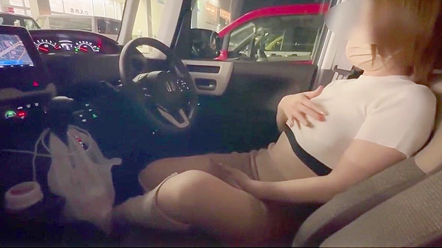 Revealing a Luscious MILF's Public Masturbation in the Car ~ Too Hot to Handle!