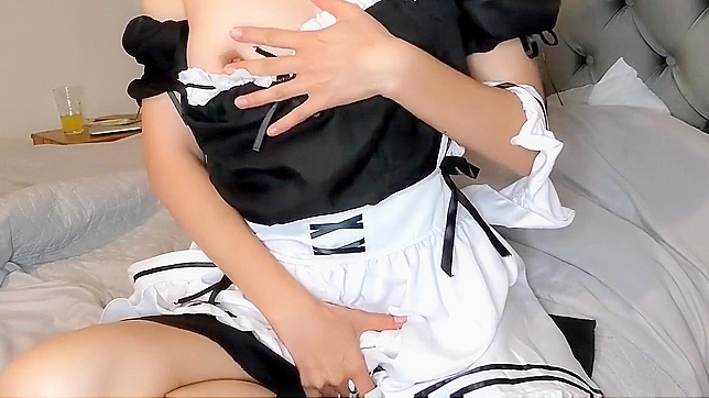 Attention-grabbing Japanese Maid Unleashes her Naughty Side