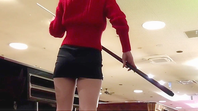 Va-Va-Voom! New Year Mini Skirt No Bra Billiards! You'll Want to See How They Play Without Boobs on The Table