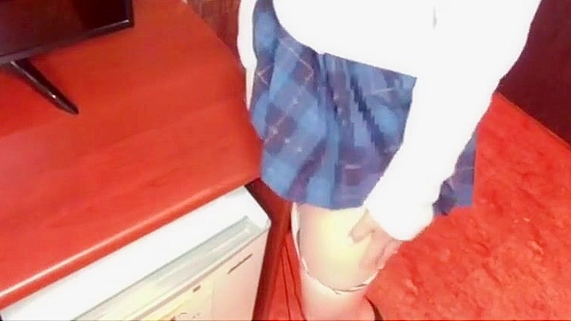 Japanese Porn: Masturbating on Desk,