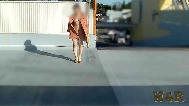 Japanese Beauty Goes Full Nude in Public Parking Lot