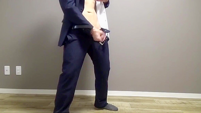 Japanese Porn ~ Sperming in a Suit - A Perverted Businessman's Rough Morning