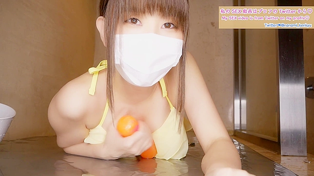 Japanese Porn ~ Luscious Cutie Can't Resist Rubbing Herself!