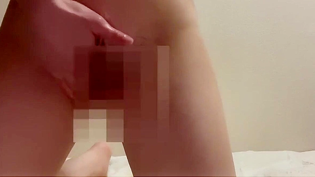 Japanese Girl's Luscious Masturbation With Lotion ~ Exciting First Experience!