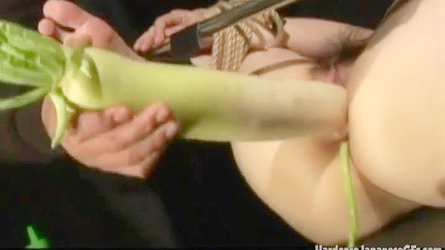 Japanese Babe Fetish ~ Anal Insertion with Spooky Objects and Juicy Vegetables