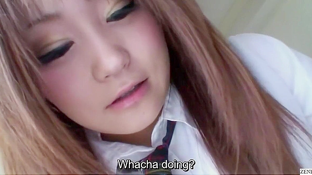 Japanese Gyaru's Student Life Turns Naughty in a Love Hotel Quickie with a Mature Man