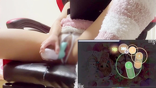 Japanese Porn ~ Gamer Girl Seduces with Music and Vibrator