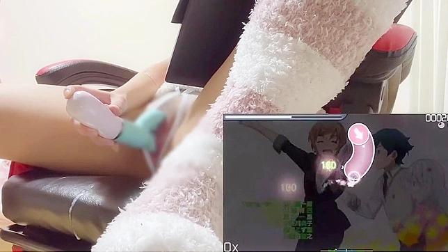 Japanese Porn ~ Gamer Girl Seduces with Music and Vibrator