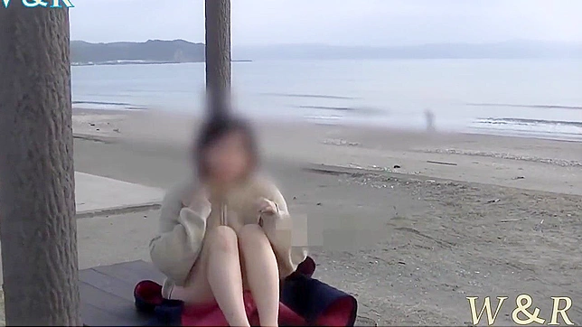 Uncover the Alluring Beach Enchantress! Amazing Naked Masturbation on the Shoreline!