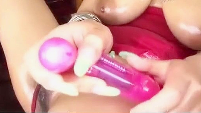 Intensely Pleasing Herself with Vibrant Toys, She Cums Hard and Fast