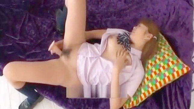 Japanese Teen's Intense Solo Session — Fucking Herself Hard with a Dildo.