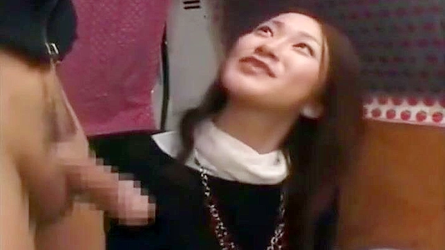 Japanese CFNM - Girl Watches Stranger Jerking, Gets Surprised by Cumshots!