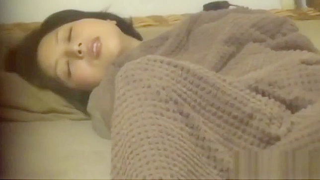 Japanese Slut Sensually Rubs Her Wet Pussy, Teasing and Pleasing Herself.