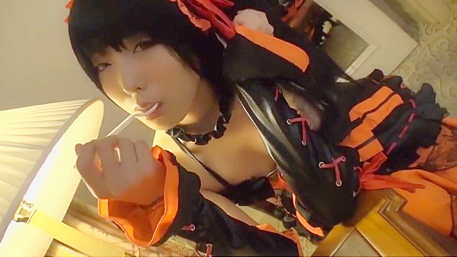 Kurumi Tokisaki Cosplay Babe Gets Fucked Hard and Cum Covered