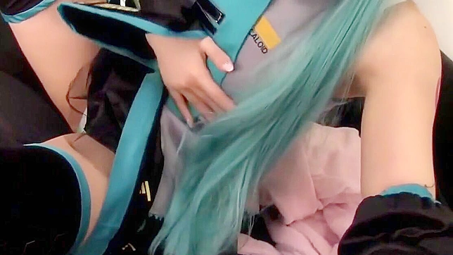 Cute Japanese Cosplayer Dressed as Hatsune Miku Gets Fucked Hard in POV.