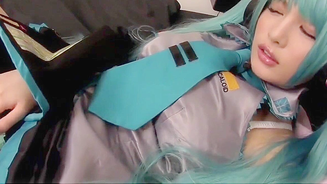 Cute Japanese Cosplayer Dressed as Hatsune Miku Gets Fucked Hard in POV.