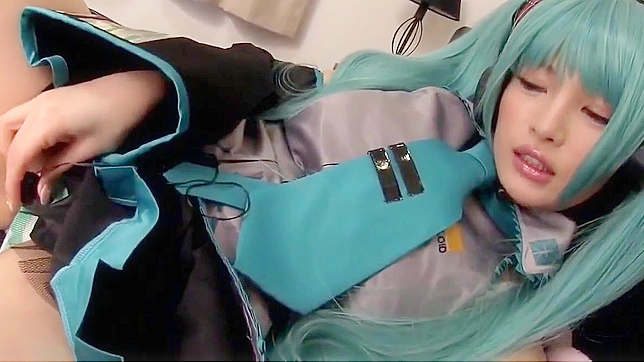 Cute Japanese Cosplayer Dressed as Hatsune Miku Gets Fucked Hard in POV.