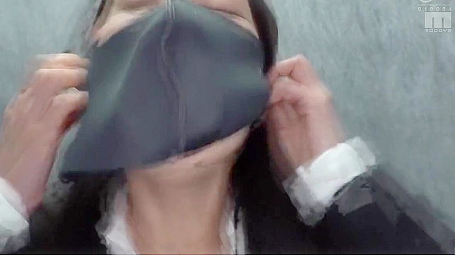 Masked Asian Babe's Intense Dildo Gag Play — A Wild Fetish Fantasy.