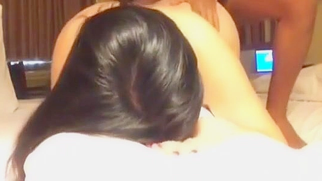 Asian Stepsister Bent Over and Fucked Hard by Her Perverted Stepbrother.