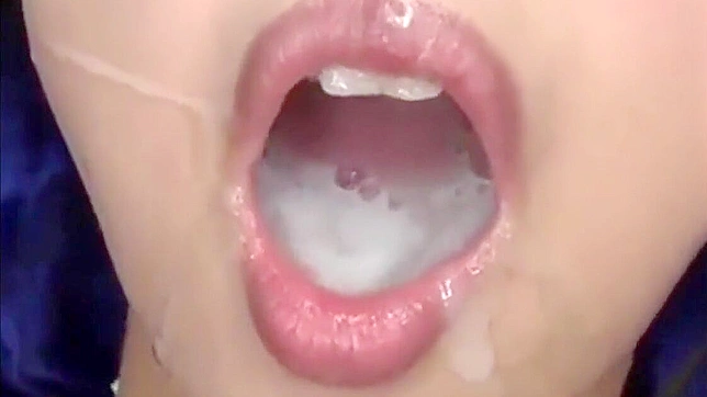 Asian Beauty's Wild Bukkake Adventure — Sucking and Swallowing Cum Nonstop.