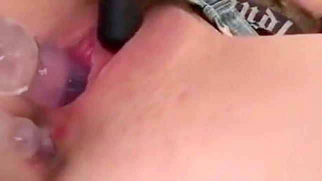 Horny Rio Kagawa's Pussy Toyed Until She Squirts, Soaking Her Wet and Ready Hole.