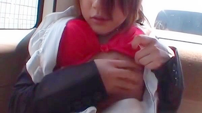 Petite Japanese Schoolgirl Pleasures Her Hungry Pussy with Wild Masturbation on the Bus.