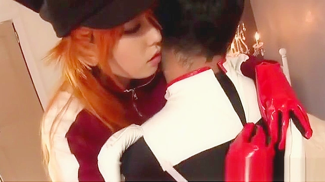 Cosplay Ginger Asian Babe in Uniform Gets Her Pussy Fucked Hard.