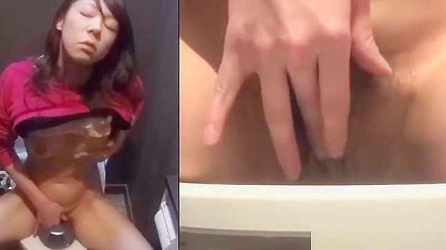 Asian Beauty Fingers Herself and Pees During Intense Masturbation Session.