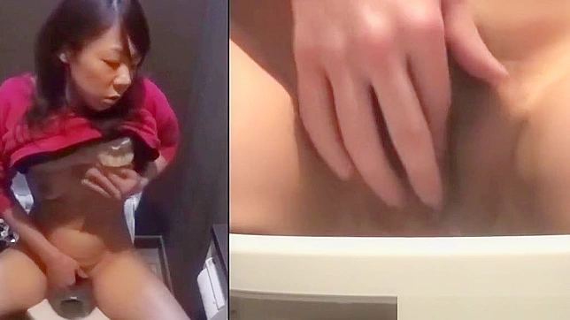 Asian Beauty Fingers Herself and Pees During Intense Masturbation Session.