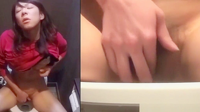 Asian Beauty Fingers Herself and Pees During Intense Masturbation Session.