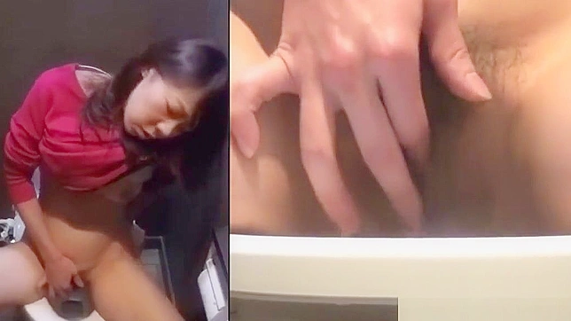 Asian Beauty Fingers Herself and Pees During Intense Masturbation Session.