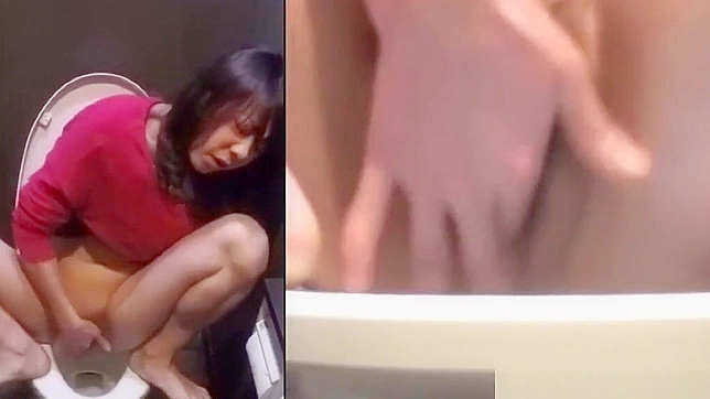 Asian Beauty Fingers Herself and Pees During Intense Masturbation Session.