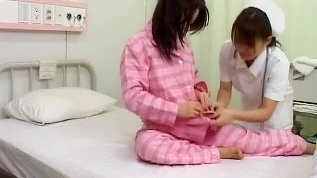 Japanese Nurse's Wild Lesbian Adventure - Social Insurance's Steamy Threesome Gangbang