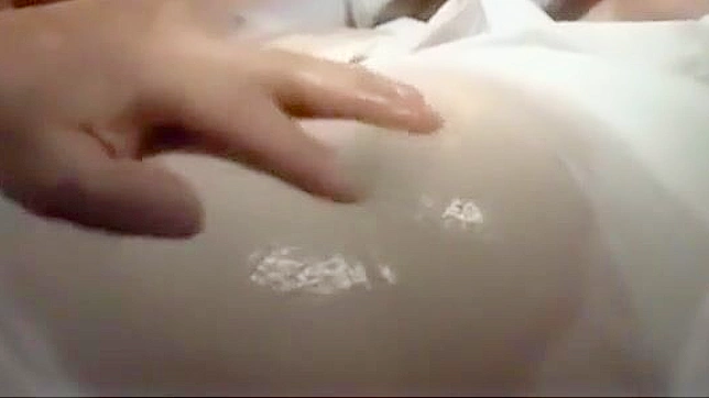 Office Lady's Sensual Massage, Tit Rubbing, and Pussy Fingering in Hotel.