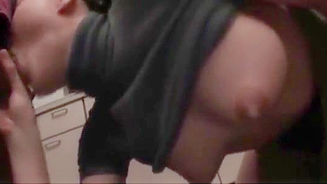 Hot Busty MILF's Upskirt Masturbation, Cock Sucking, and Intense Fingering Session